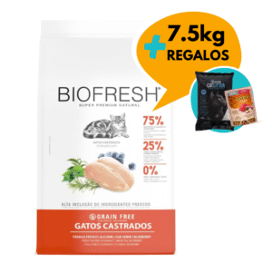 Biofresh Para Gatos Castrados Sabor Pollo 7,5kg + Regalos
