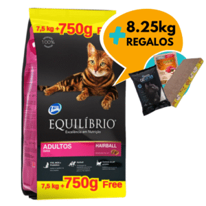 Alimento Equilibrio Para Gatos Adultos 7,5kg + 750g + Regalos