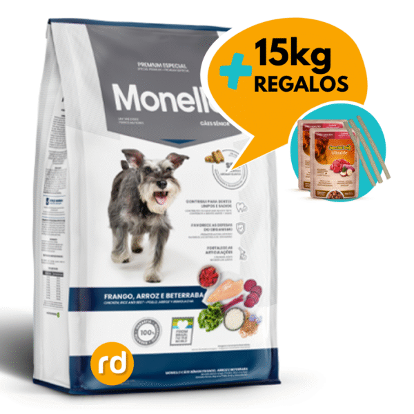 Monello Perro Senior 15kg + Regalo