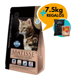 Matisse Gato Castrado 7,5kg Salmón + Regalo
