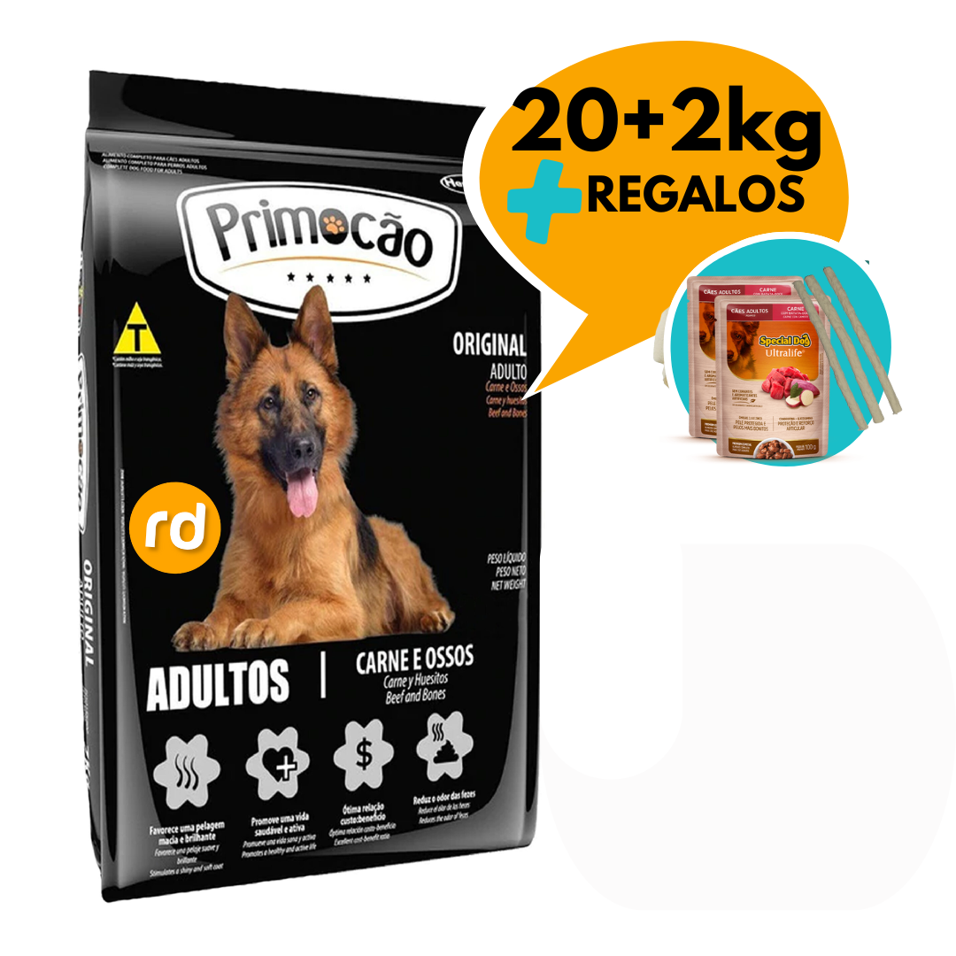 Primocao bolsa negra 20+2kg + Regalos