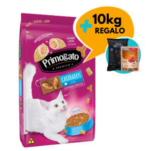 Primogato Castrados para Gatos Adultos 10kg + Regalos